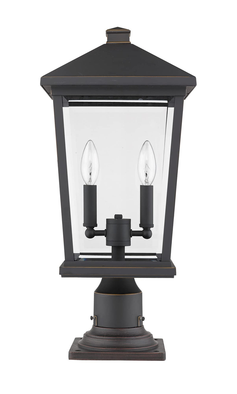 Open Box - Z-Lite 568PHBR-533PM-BK - Post Lights Outdoor Lighting