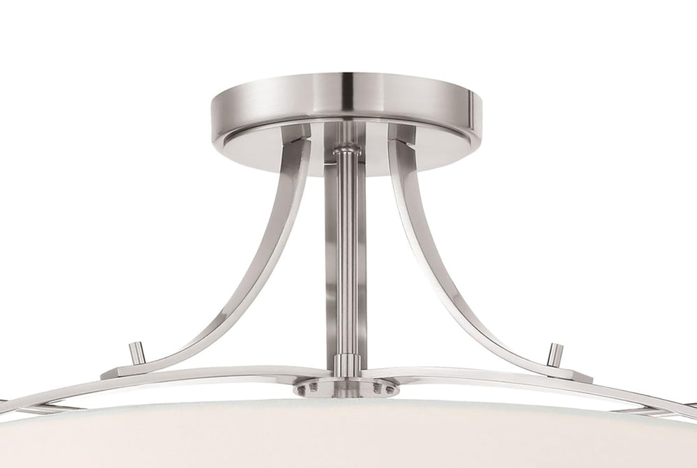 Open Box - Minka Lavery 3307-84 3 Light Semi-Flush Ceiling Fixture from the Poleis Collection