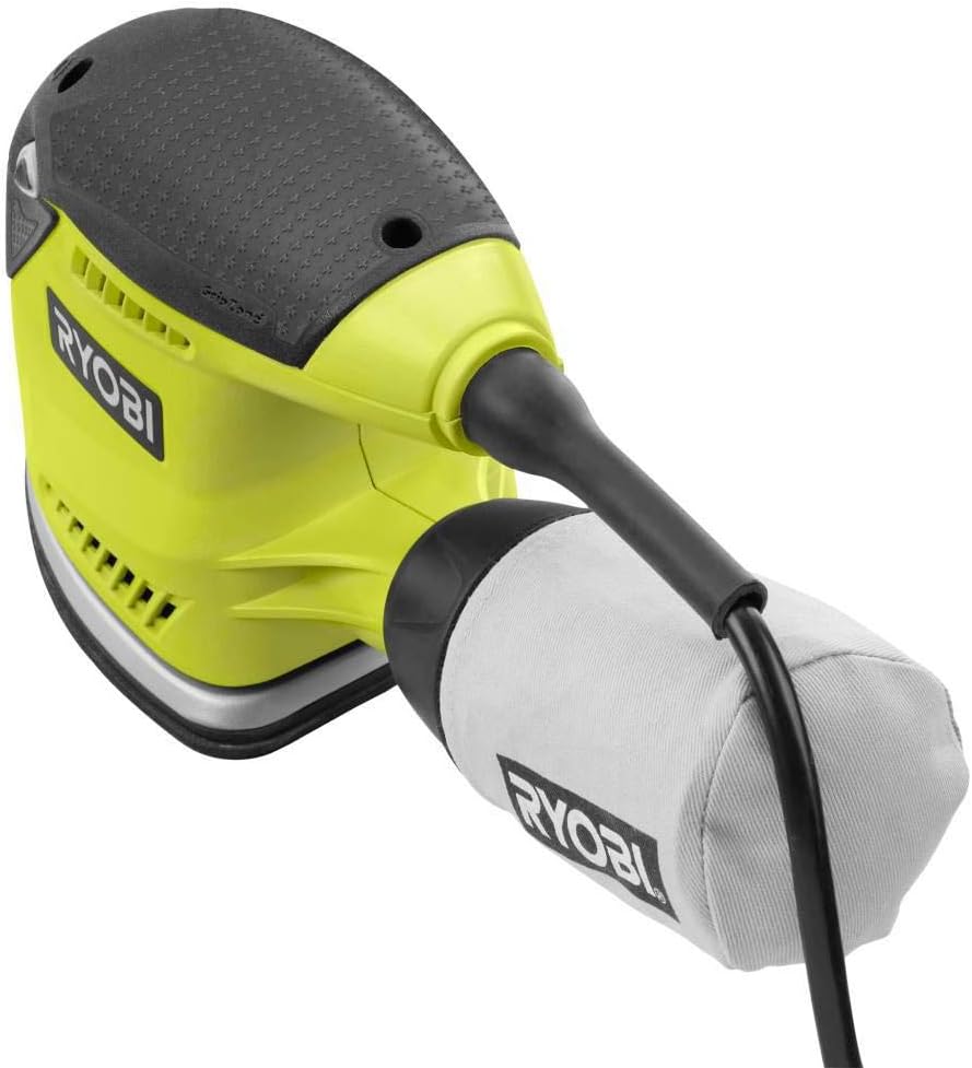 Open Box -  Ryobi Corner Cat Sander 1.2 Amp Swirl Free Finish Power Tool Corner Pad CFS1503GK