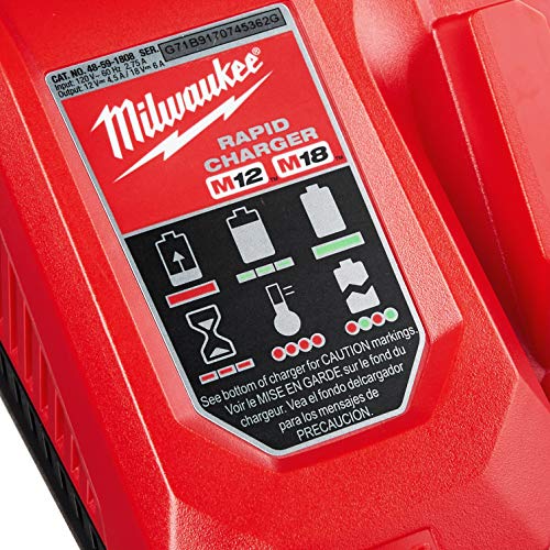 Open Box -  Milwaukee 48-59-1808 M12 and M18 Multi-Voltage Rapid Charger