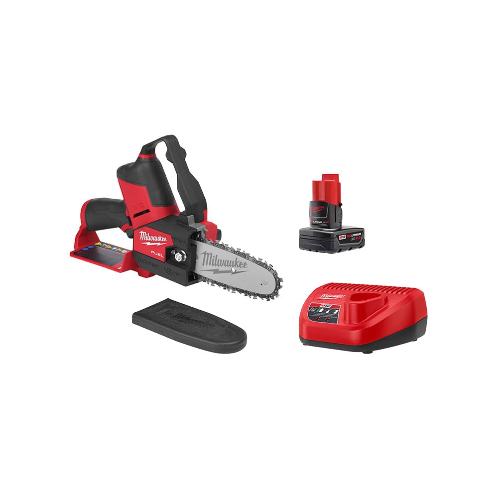 Open Box -  Milwaukee M12 FUEL 12-Volt Lithium-Ion Brushless Cordless 6 in. HATCHET Pruning Saw Kit with 4.0 Ah Battery and Charger MilwaukeeBullseye Deals