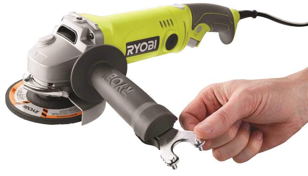 Open Box -  Ryobi 7.5 Amp 4.5 in. Corded Angle Grinder