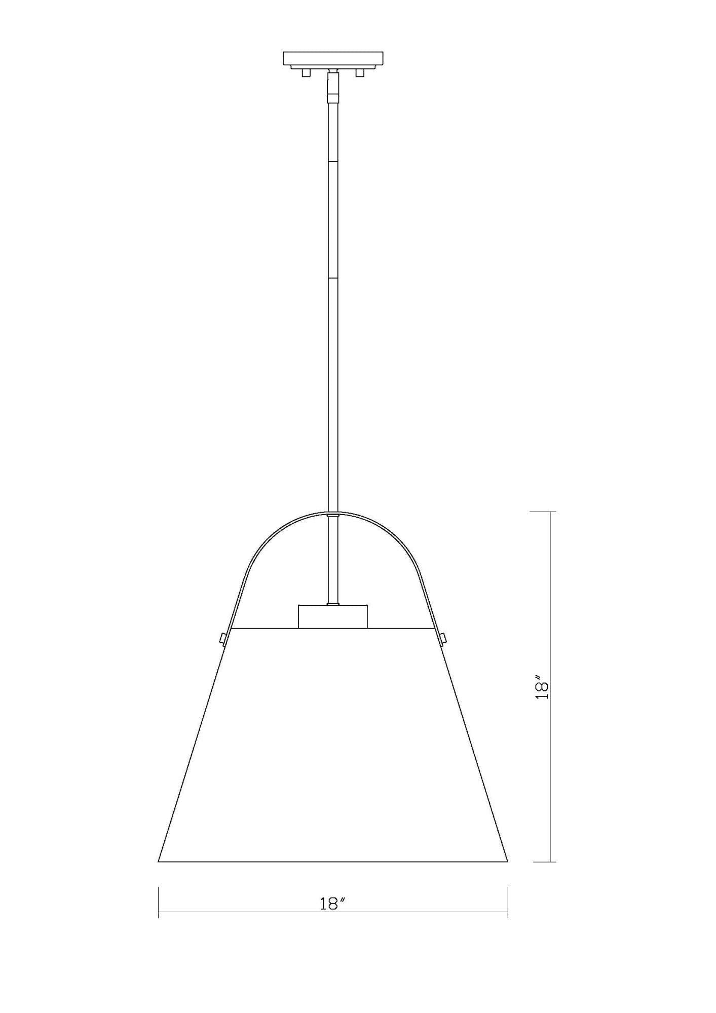Open Box - Z-Lite 726P18-MB+BN - Pendants Indoor Lighting