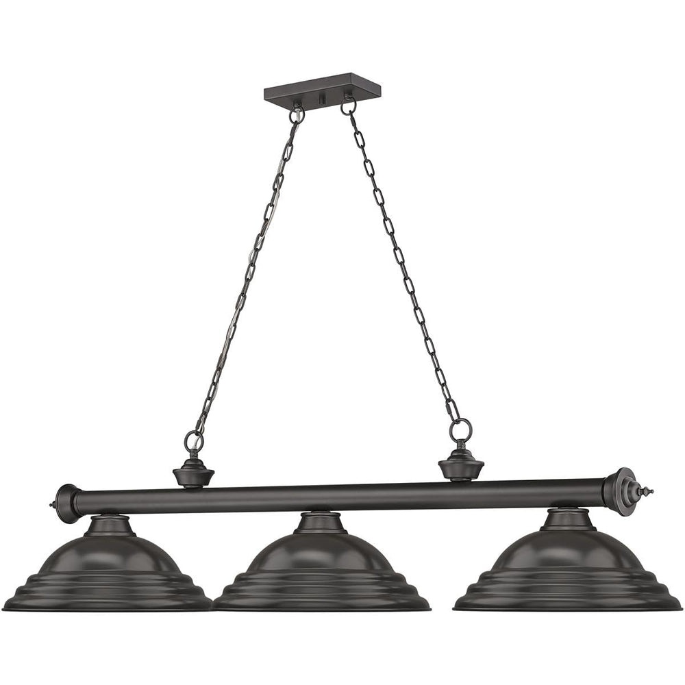 Open Box - Z-Lite 2306-3BRZ-SBRZ - Chandeliers Indoor Lighting