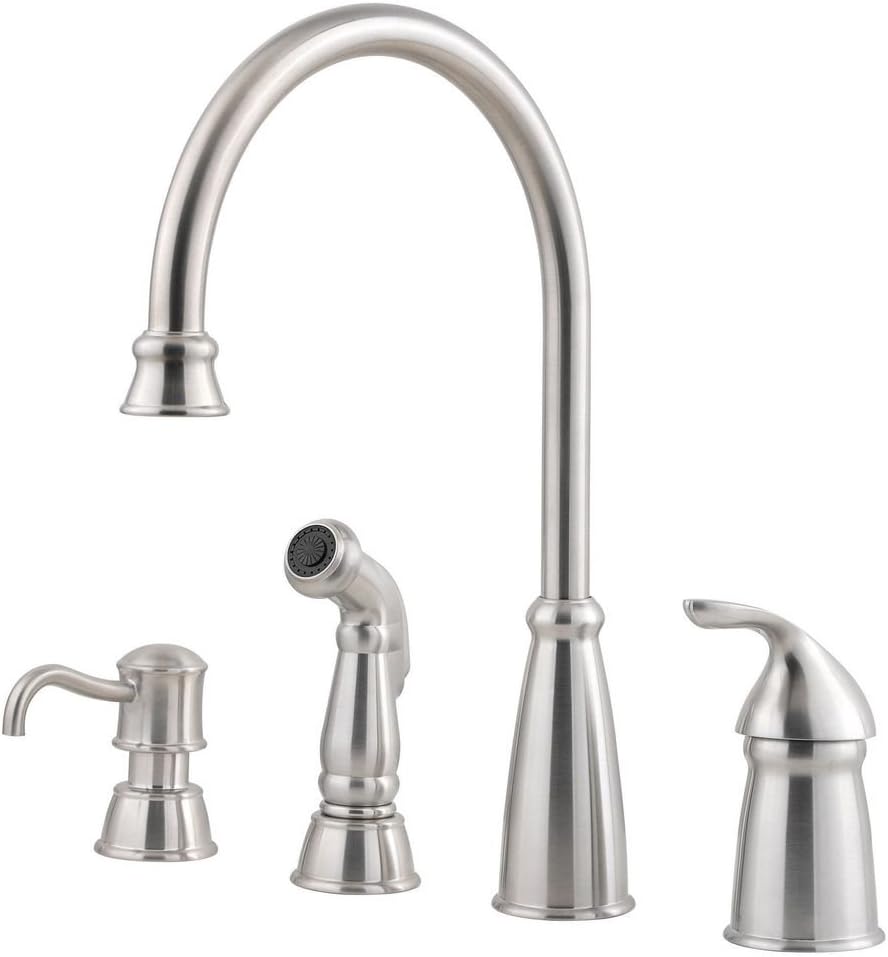 Open Box - Pfister Avalon Single Handle Kitchen Faucet with Side Spray (PPR2481_4791471)