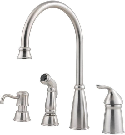 Open Box - Pfister Avalon Single Handle Kitchen Faucet with Side Spray (PPR2481_4791471)