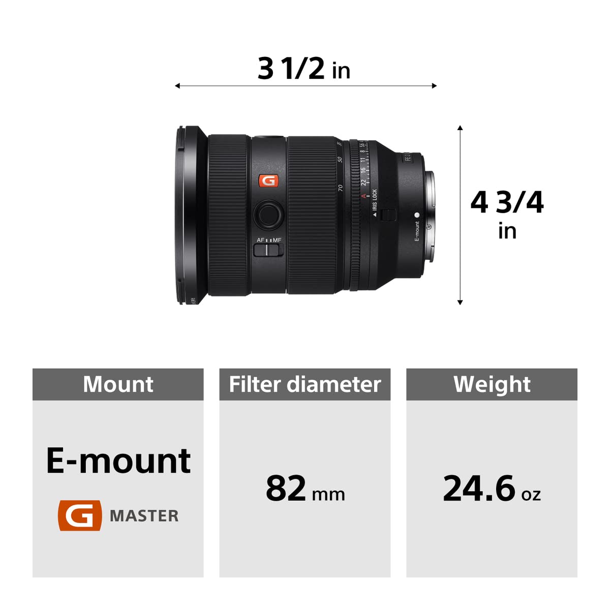 Certified Refurbished - SONY SEL2470GM2 Interchangeable Lens Camera