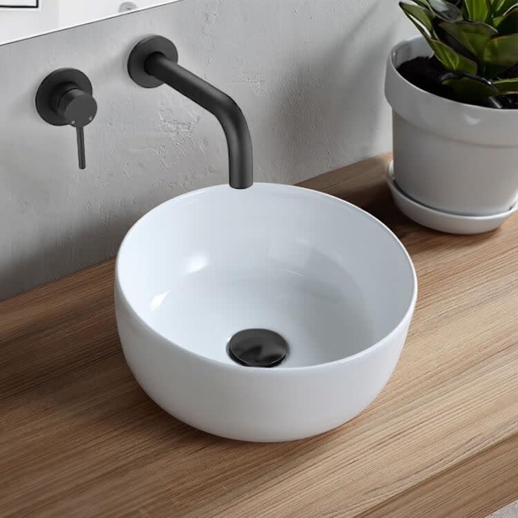 Open Box - Nameeks Cerastyle 077600-U-No Hole - Bathroom Sinks Sinks