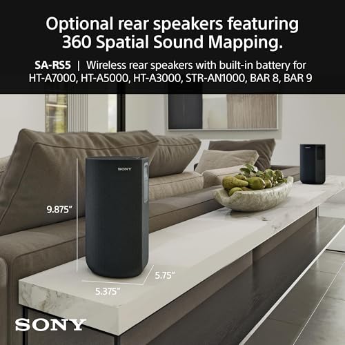 Certified Refurbished - Sony SA-RS5 Wireless Rear Speakers with Built-in Battery for HT-A7000/HT-A5000