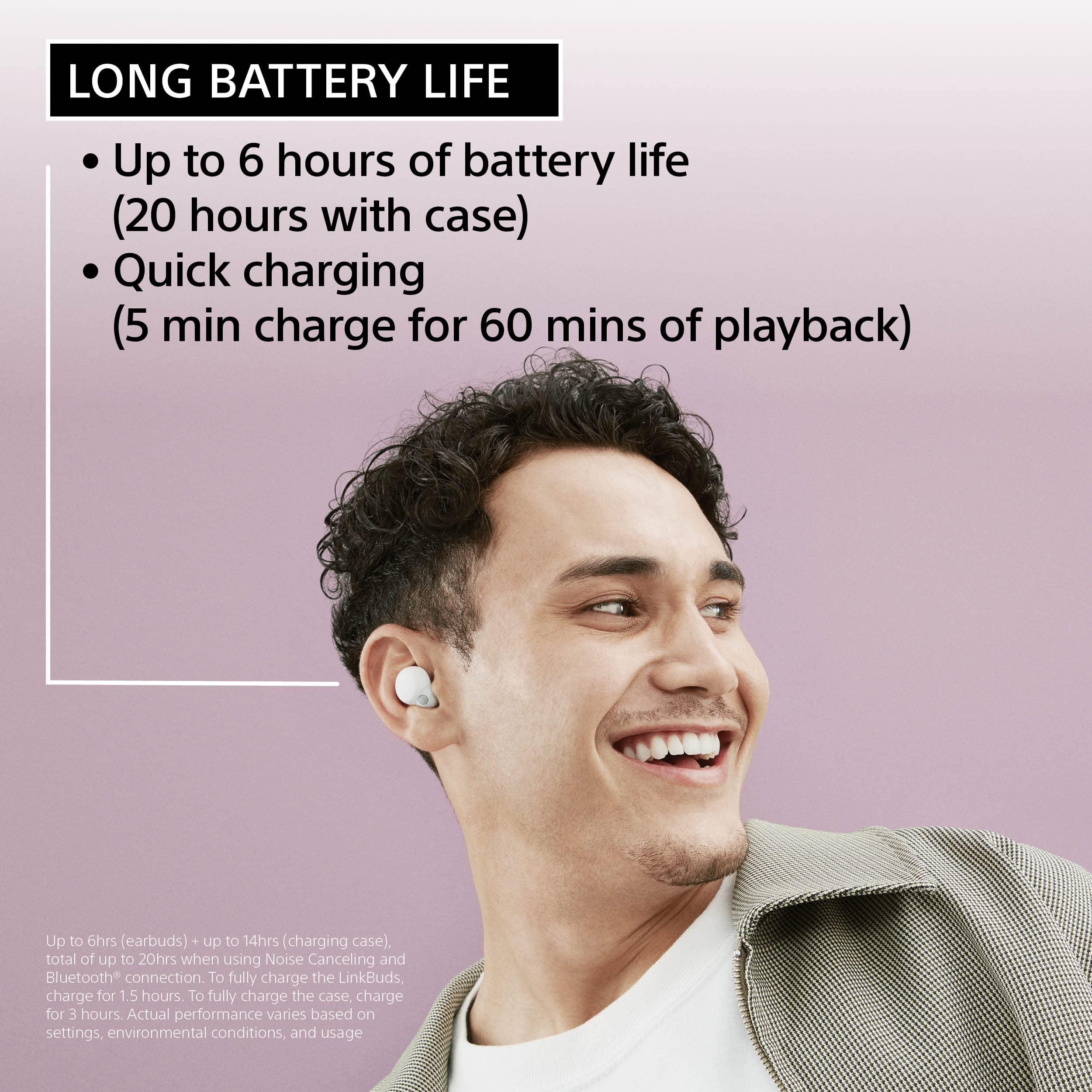 Open Box -  Sony LinkBuds S Truly Wireless Noise Canceling Earbud Headphones - WFLS900N/B SonyBullseye Deals