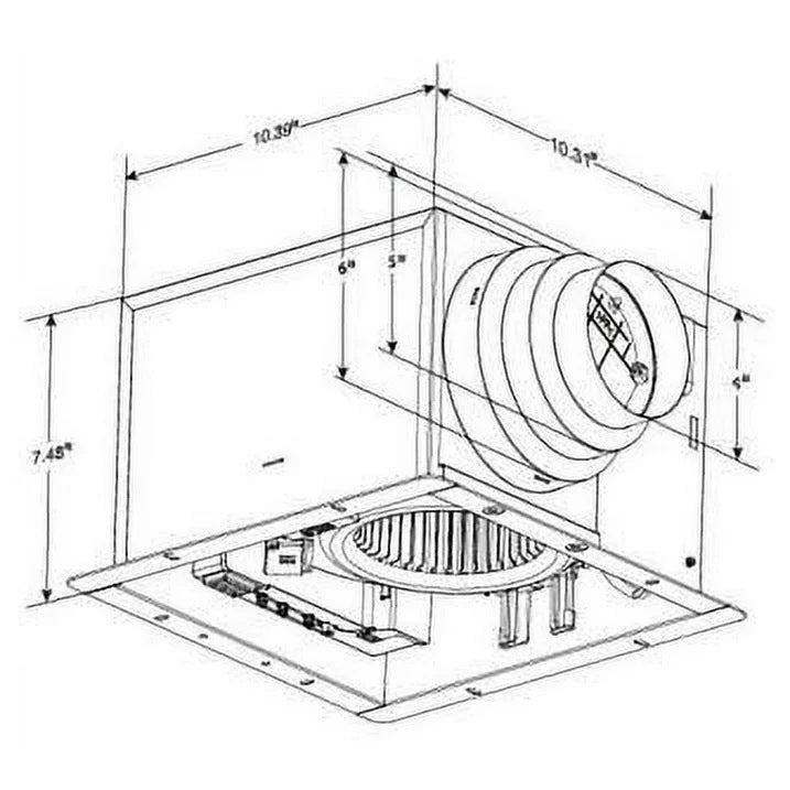 Open Box - Aero Pure ABF80G16FHB - Exhaust Fans Ventilation