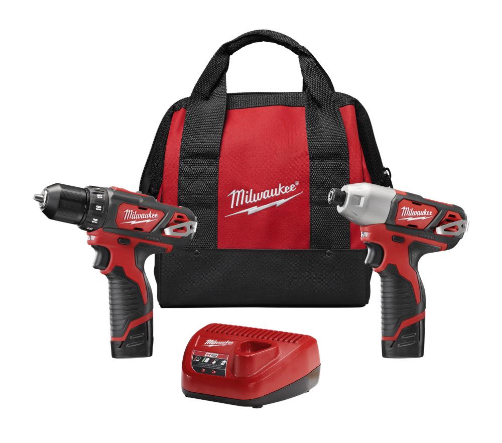 Open Box -  Milwaukee 2494-22 M12 Cordless Combo Drill 2 Battery Bundle MilwaukeeBullseye Deals