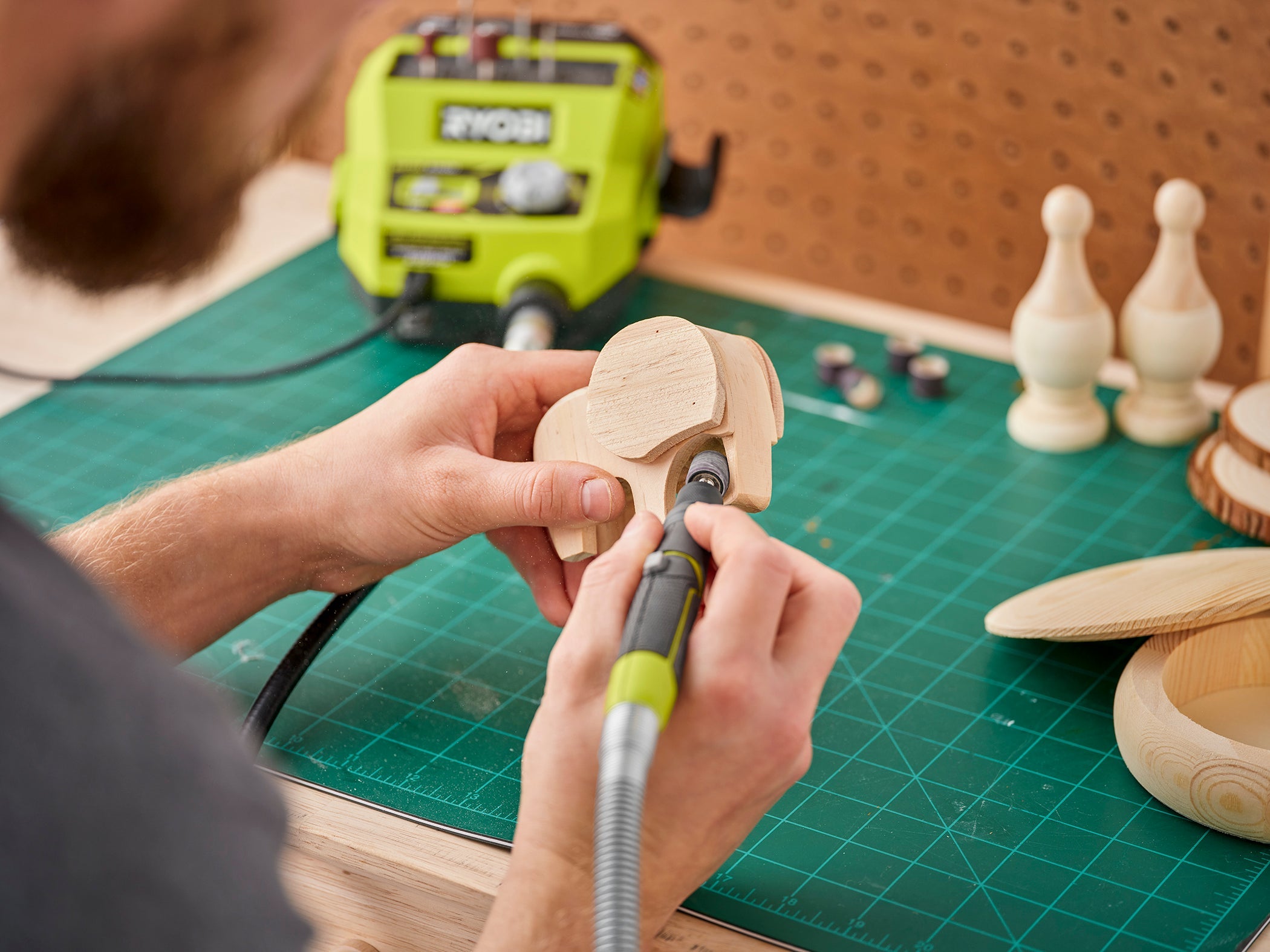 Open Box -  RYOBI 18V ONE+ Cordless Rotary Tool Station (Tool-Only) RYOBIBullseye Deals