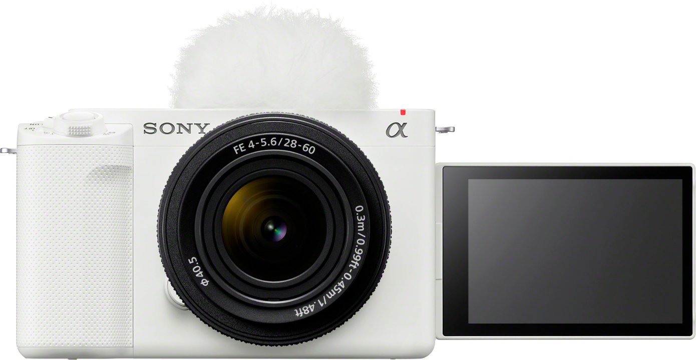 Certified Refurbished - Sony - Alpha ZV-E1 Full-frame Vlog Mirrorless Lens Camera Kit with 28-60mm Lens - White SonyBullseye Deals