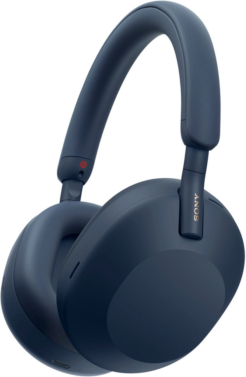 Certified Refurbished - Sony WH-1000XM5/L Wireless Industry Leading Noise Canceling Bluetooth Headphones - Midnight Blue SonyBullseye Deals
