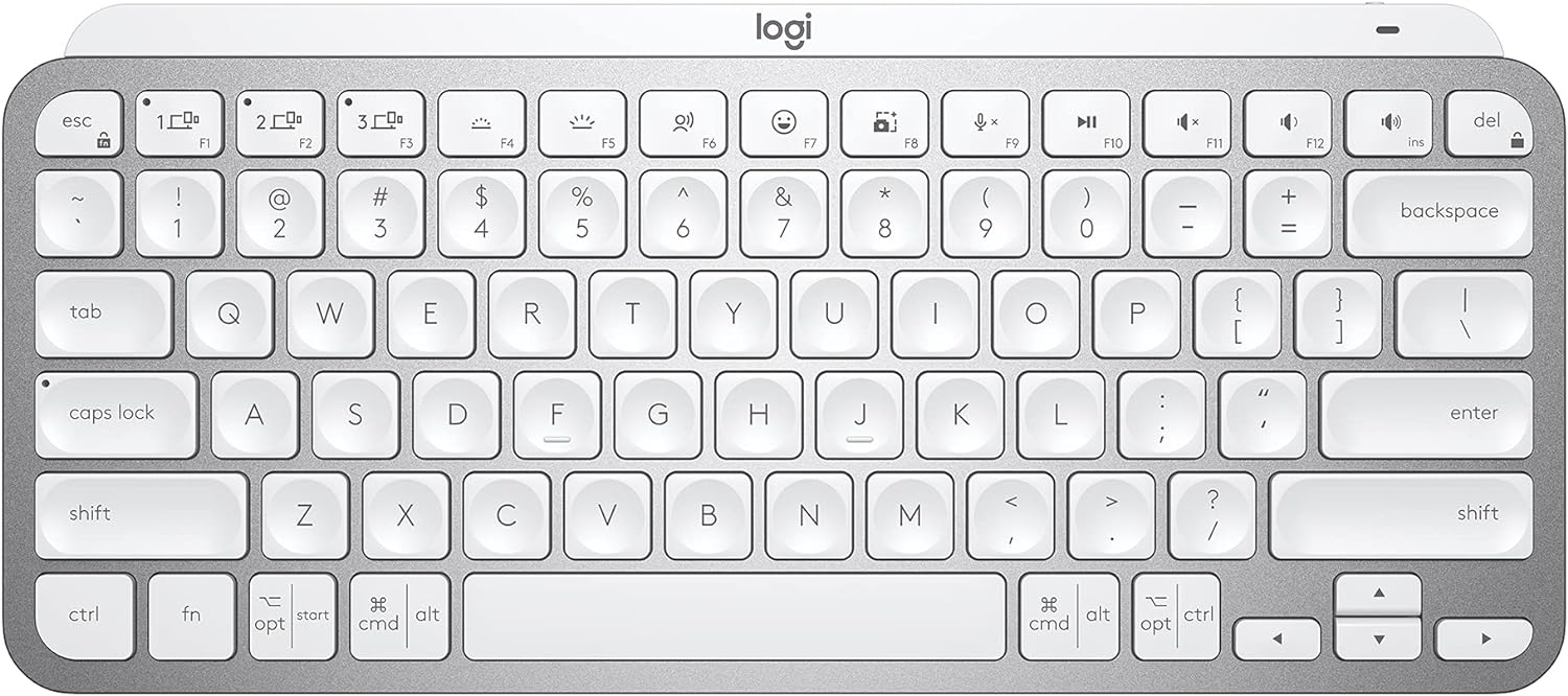 Refurbished - MX Keys Mini Minimalist Wireless Illuminated Keyboard-PALE GREY-US-2.4GHZ/BT 920-010473