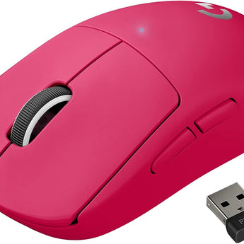 Certified Refurbished - Logitech G PRO X SUPERLIGHT Wireless Gaming Mouse, Ultra-Lightweight - Magenta Logitech