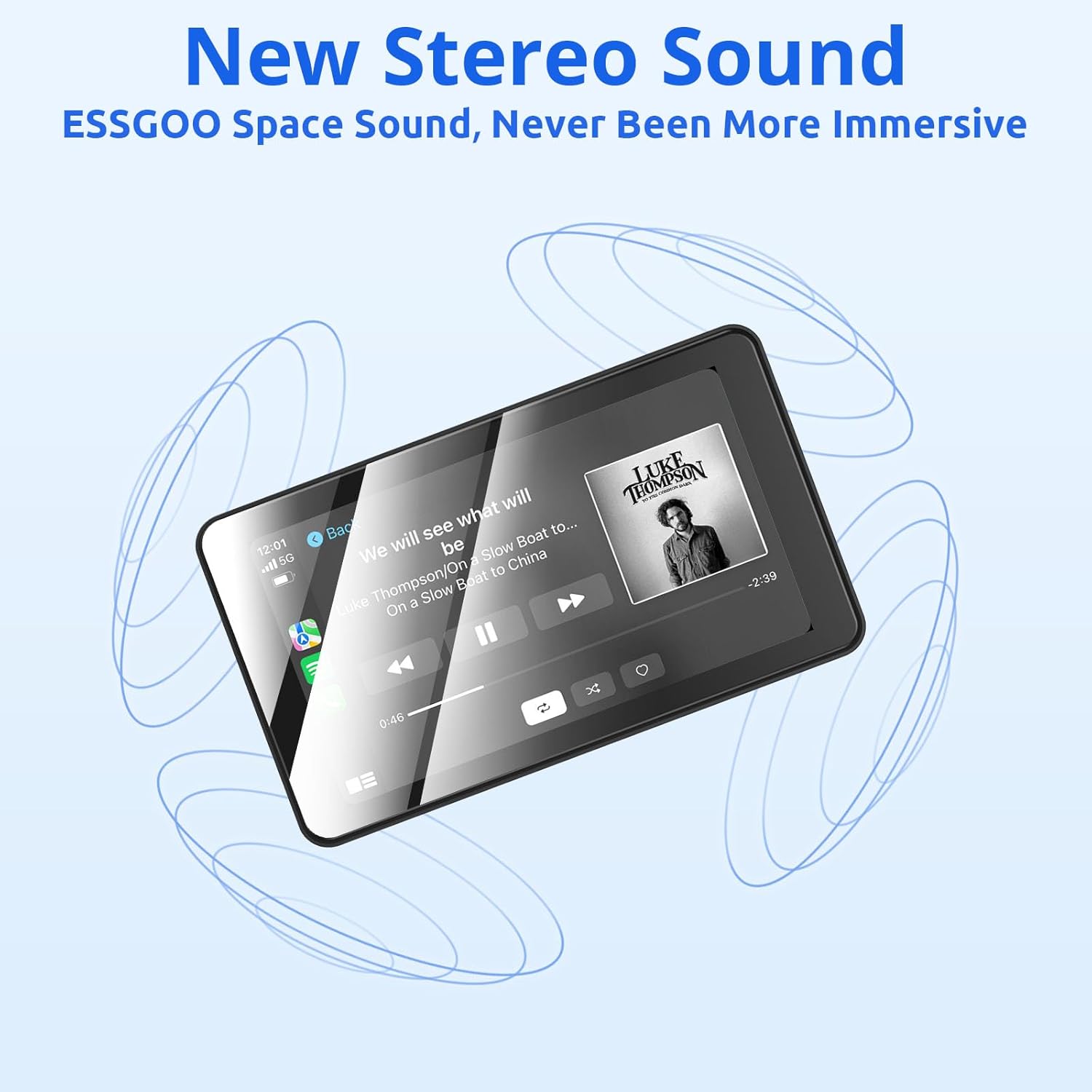 Essgoo Autoestareo 7in Portatil Con Android Auto Y Carplay