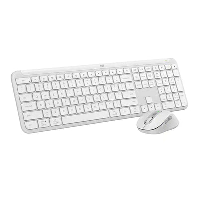 Refurbished - Signature Slim Wireless Keyboard and Mouse Combo MK955-OFF WHITE-US-2.4GHZ/BT-N/A-CAN-215