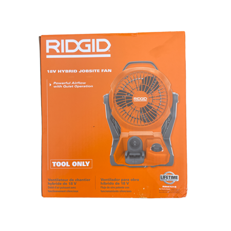Open Box - RIDGID 18-Volt Cordless Hybrid Jobsite Fan (Tool Only) RidgidBullseye Deals