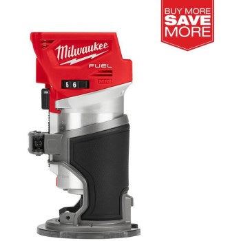 Open Box - Milwaukee M18 FUEL 1.25 hp Cordless Compact Router 18 volt 31000 rpm M18Bullseye Deals