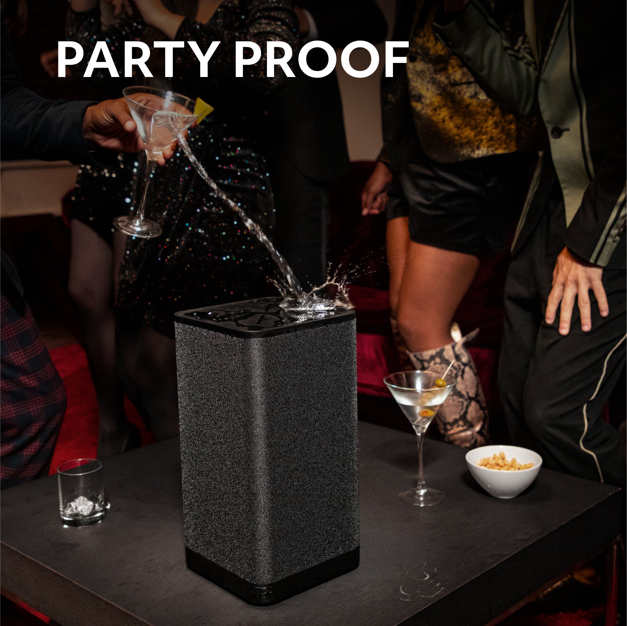 Certified Refurbished - Ultimate Ears Hyperboom Portable &  Home Wireless Bluetooth Speaker Loud Speaker Big Bass Water Resistant IPX4 150 Ft Range USB-C Black