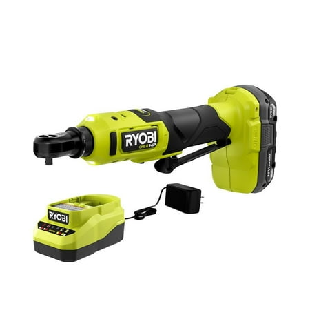 Open Box - RYOBI ONE+ 18V HP Brushless Cordless 1/4 in. High Speed Ratchet Kit with Battery and Charger (Bulk Packaged) PSBRC02K1