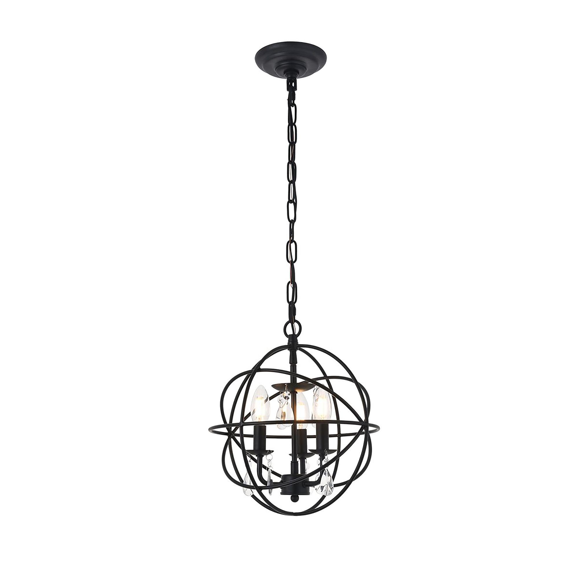 Open Box - Elegant Lighting LD5055D12MB - Pendants Indoor Lighting