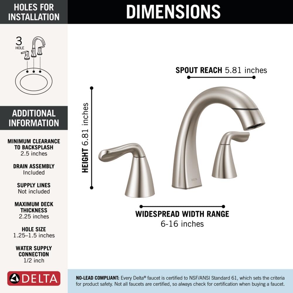 Open Box - Delta 35840LF-SPPD - Bathroom Sink Faucets Faucet
