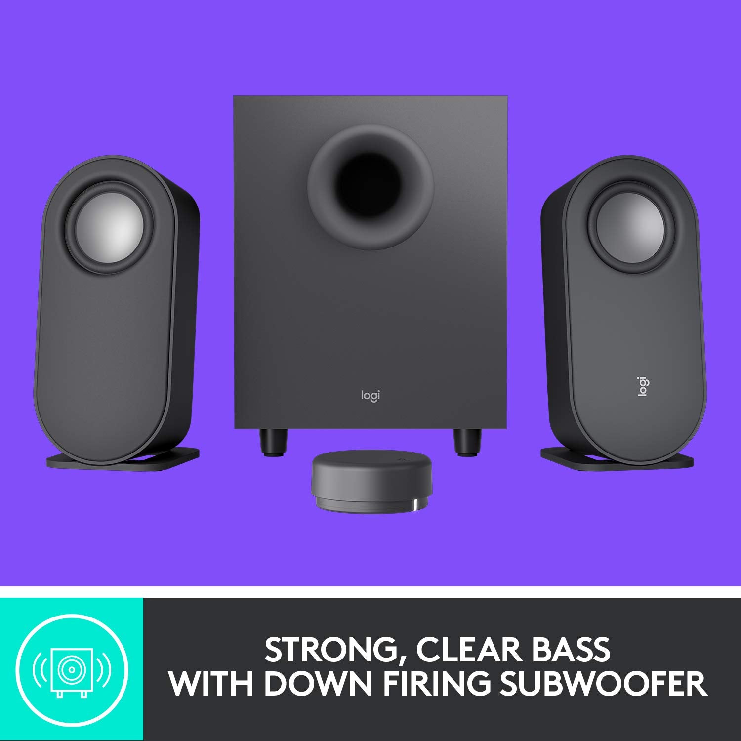 Refurbished - Z407 Bluetooth computer speakers with subwoofer and wireless control-GRAPHITE-BT-PLUGA- 980-001347