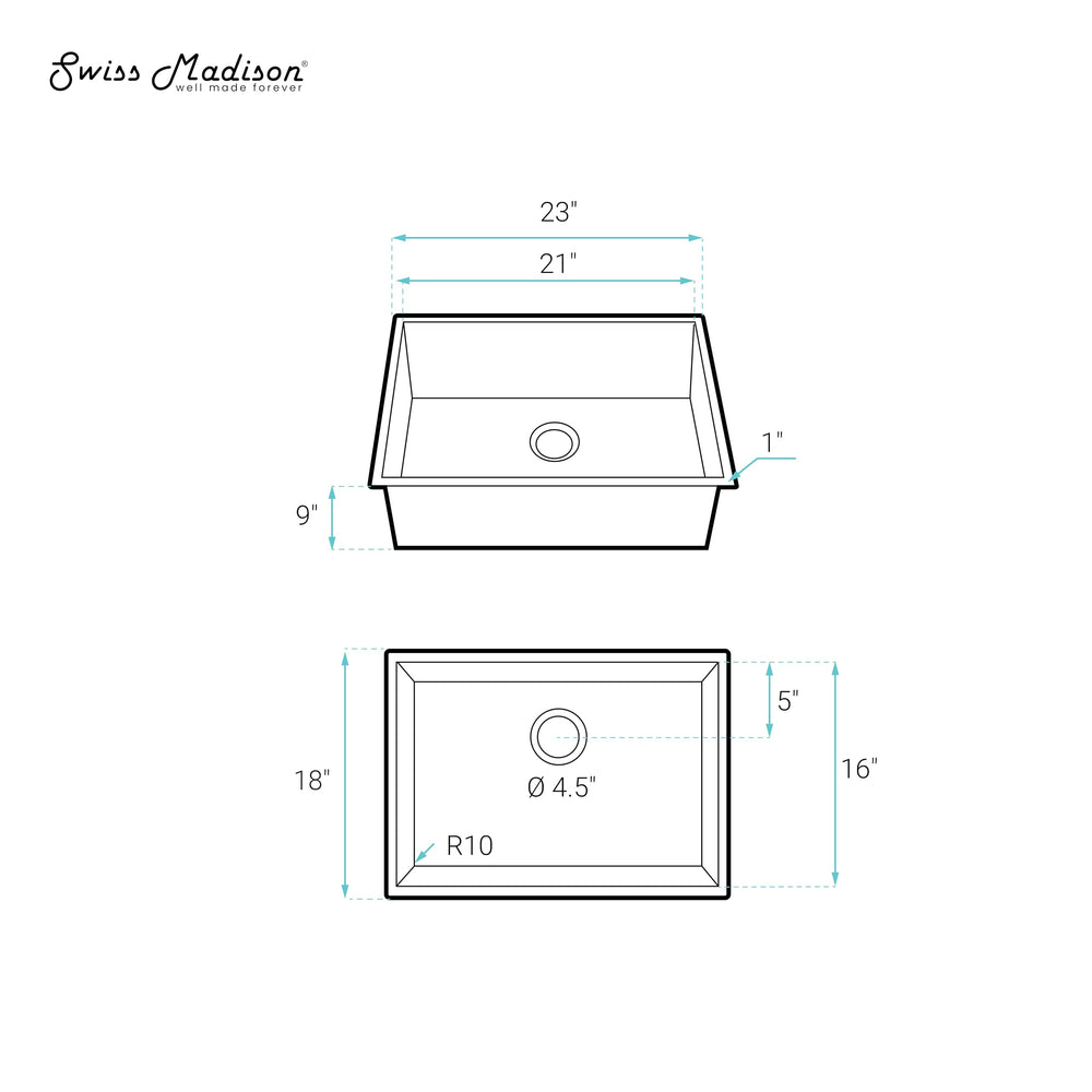 Open Box - Swiss Madison SM-KU715G - Kitchen Sinks Sinks