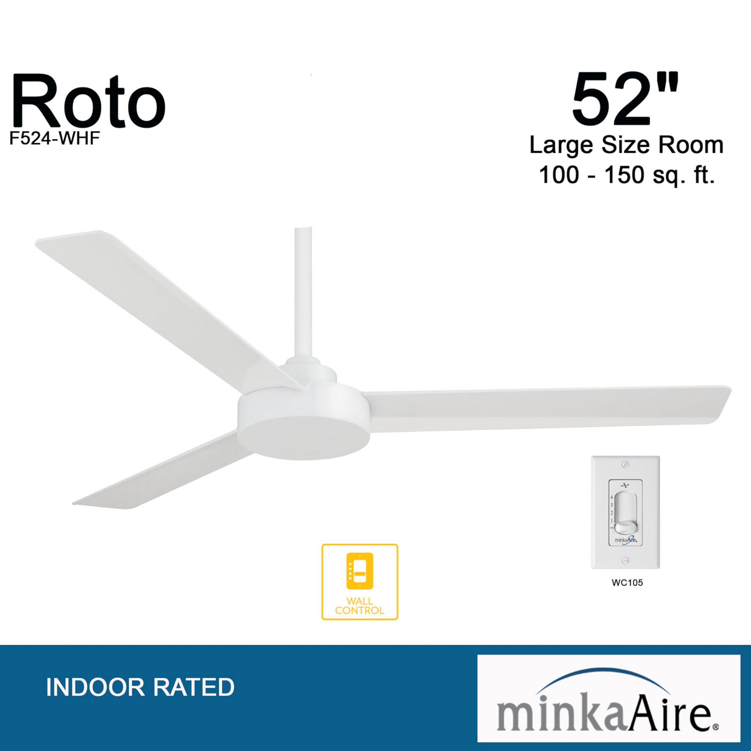 Open Box - MinkaAire F524-WHF - Ceiling Fans Fans MinkaAireBullseye Deals