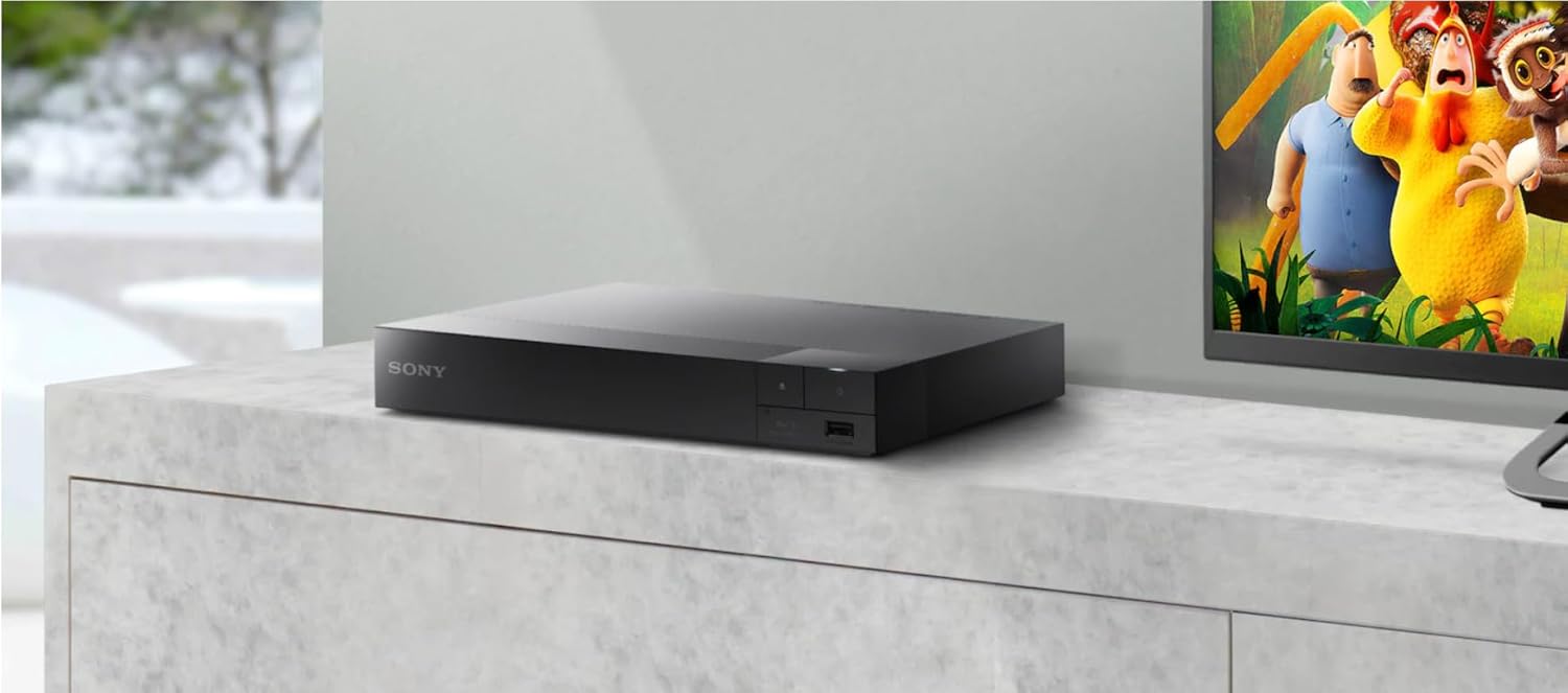 Sony BDP-BX370 Blu-ray Disc Player with built-in Wi-Fi and HDMI cable SonyBullseye Deals