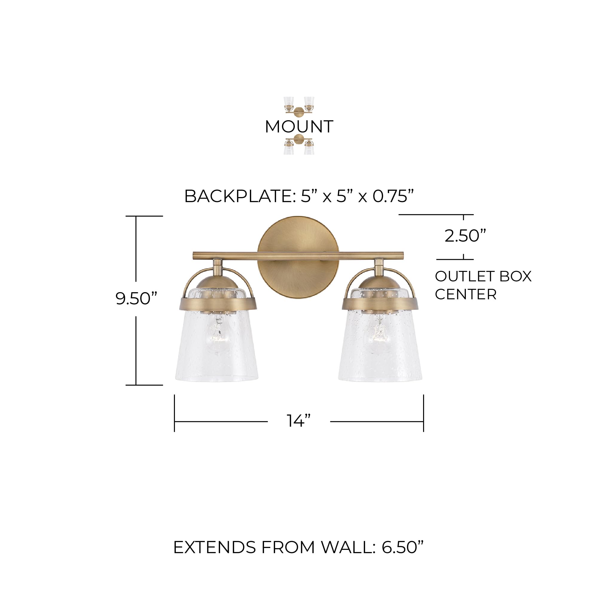 Open Box - Capital Lighting 147021AD-534 - Bathroom Fixtures Indoor Lighting