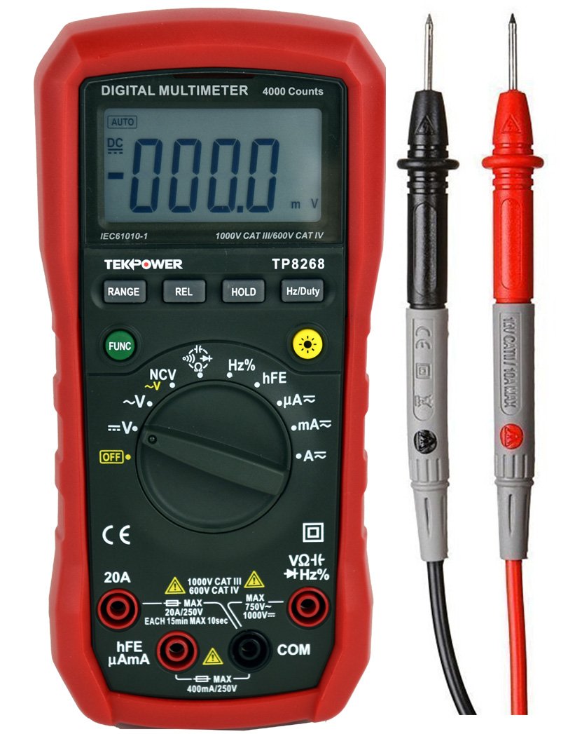 Tekpower TP8268 AC DC Auto/Manual Range Digital Multimeter