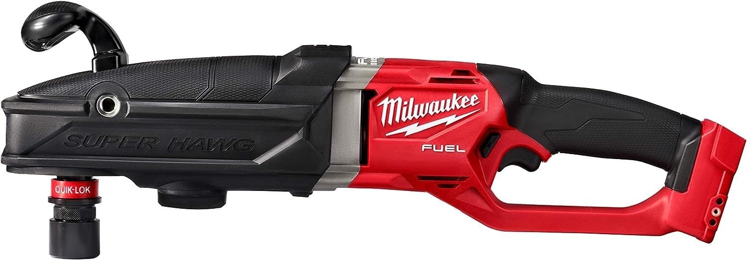 Open Box -  Milwaukee M18 FUEL 18-Volt Lithium-Ion Brushless Cordless GEN 2 SUPER HAWG 7/16 in. Right Angle Drill (Tool-Only)