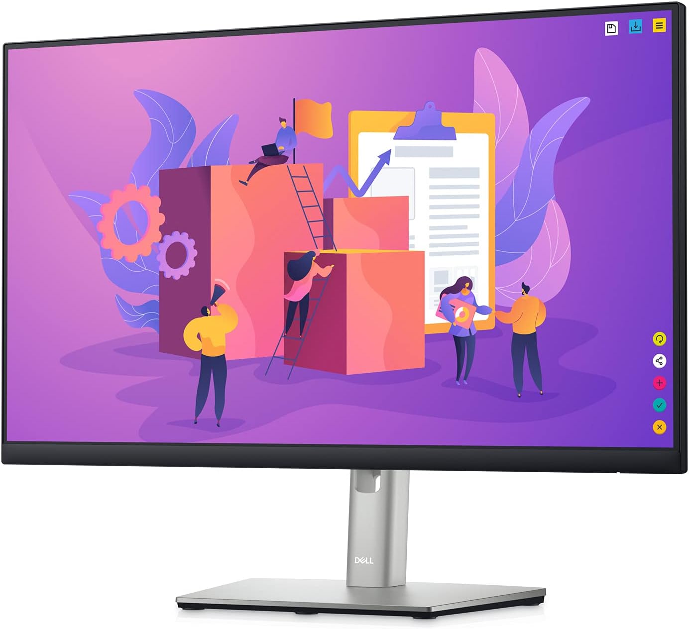 Open Box -  Dell - 23.8 LCD FHD Monitor (DisplayPort,USB, HDMI) - Black, Silver
