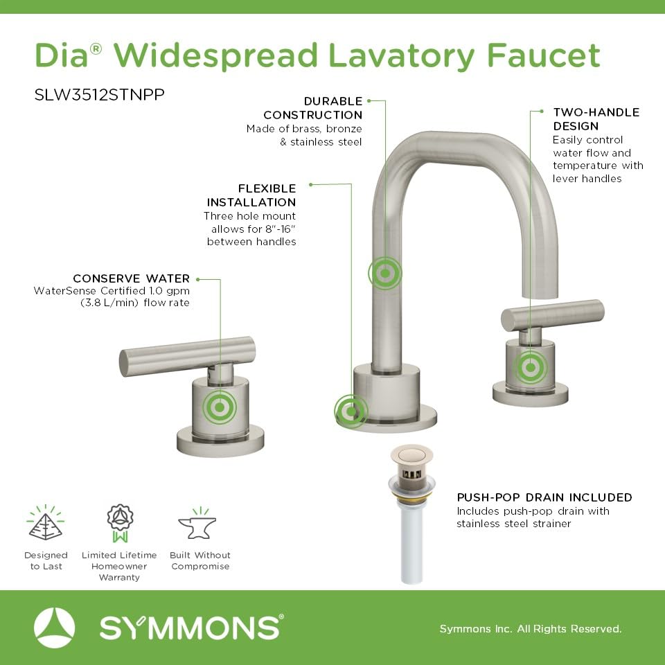 Open Box - Symmons SLW3512STNPP - Bathroom Sink Faucets Faucet