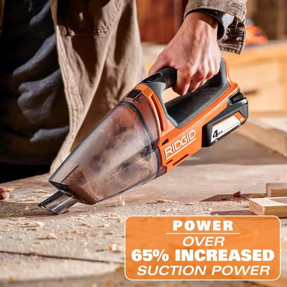 Open Box -  RIDGID 18V Cordless Hand Held Vacuum (Tool Only) RIDGIDBullseye Deals