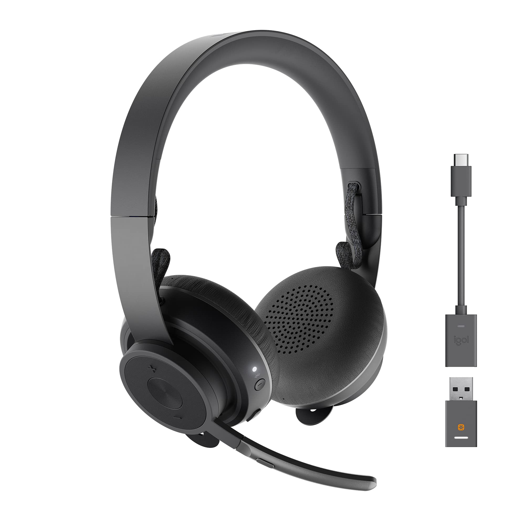Refurbished - Logitech Zone Wireless Bluetooth Headset - Graphite