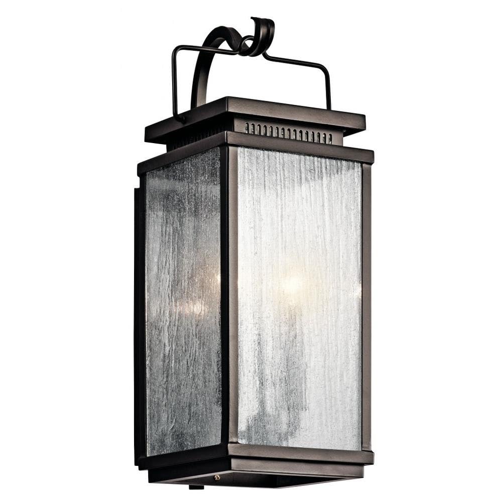 Open Box - Kichler 49385OZ Manningham Collection 2 Light 19" Outdoor Wall Light