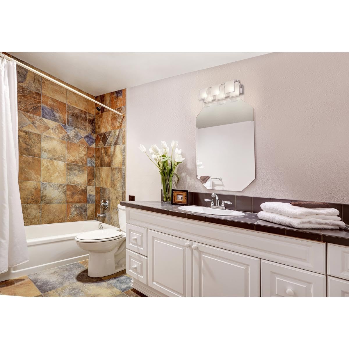 Open Box - Z-Lite 169-3V-BN Zephyr Vanity Light