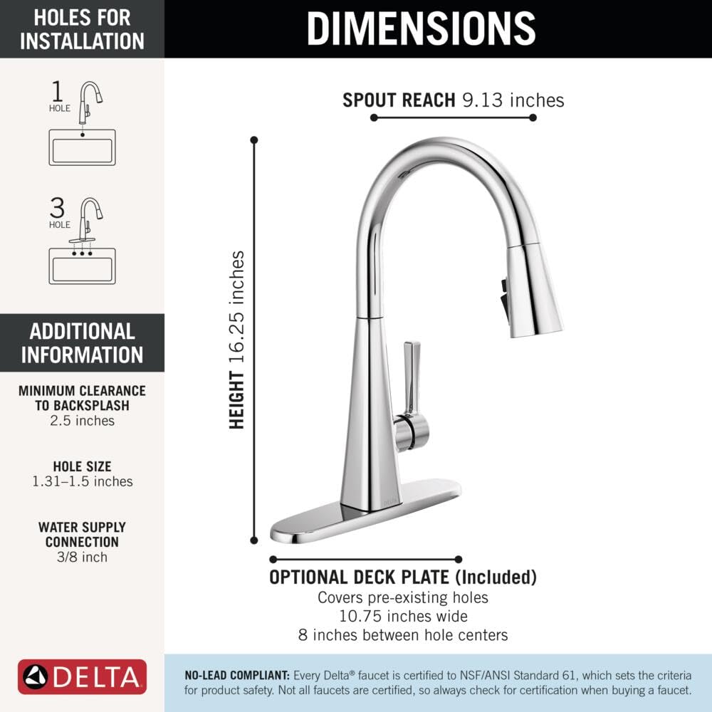 Open Box - Delta 19802Z-DST - Kitchen Faucet