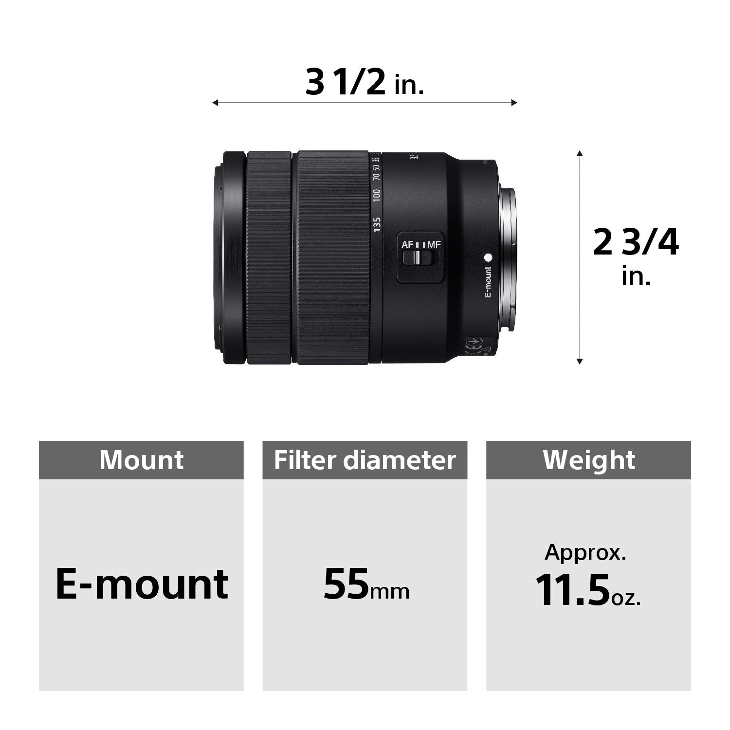 Certified Refurbished - SONY SEL18135 Interchangeable Lens Camera