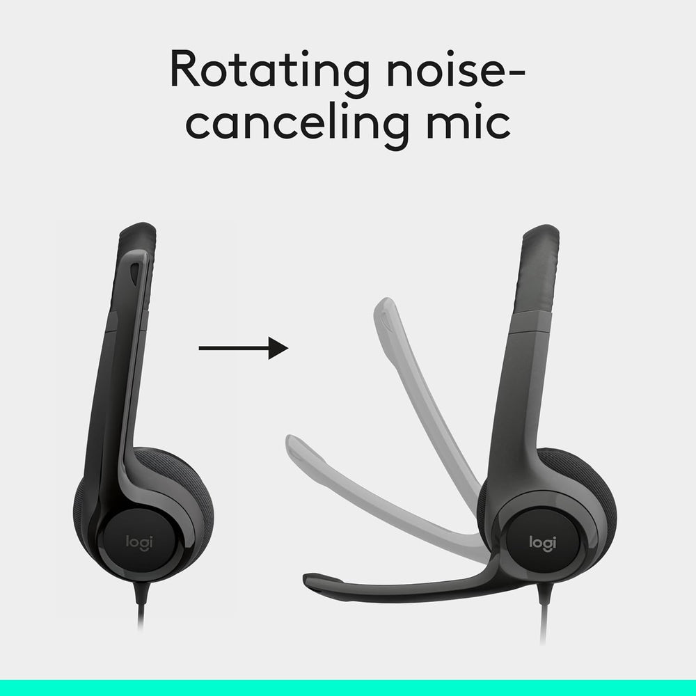 Refurbished - Logitech H390 USB Headset with Noise-Cancelling Microphone - 16 Pack