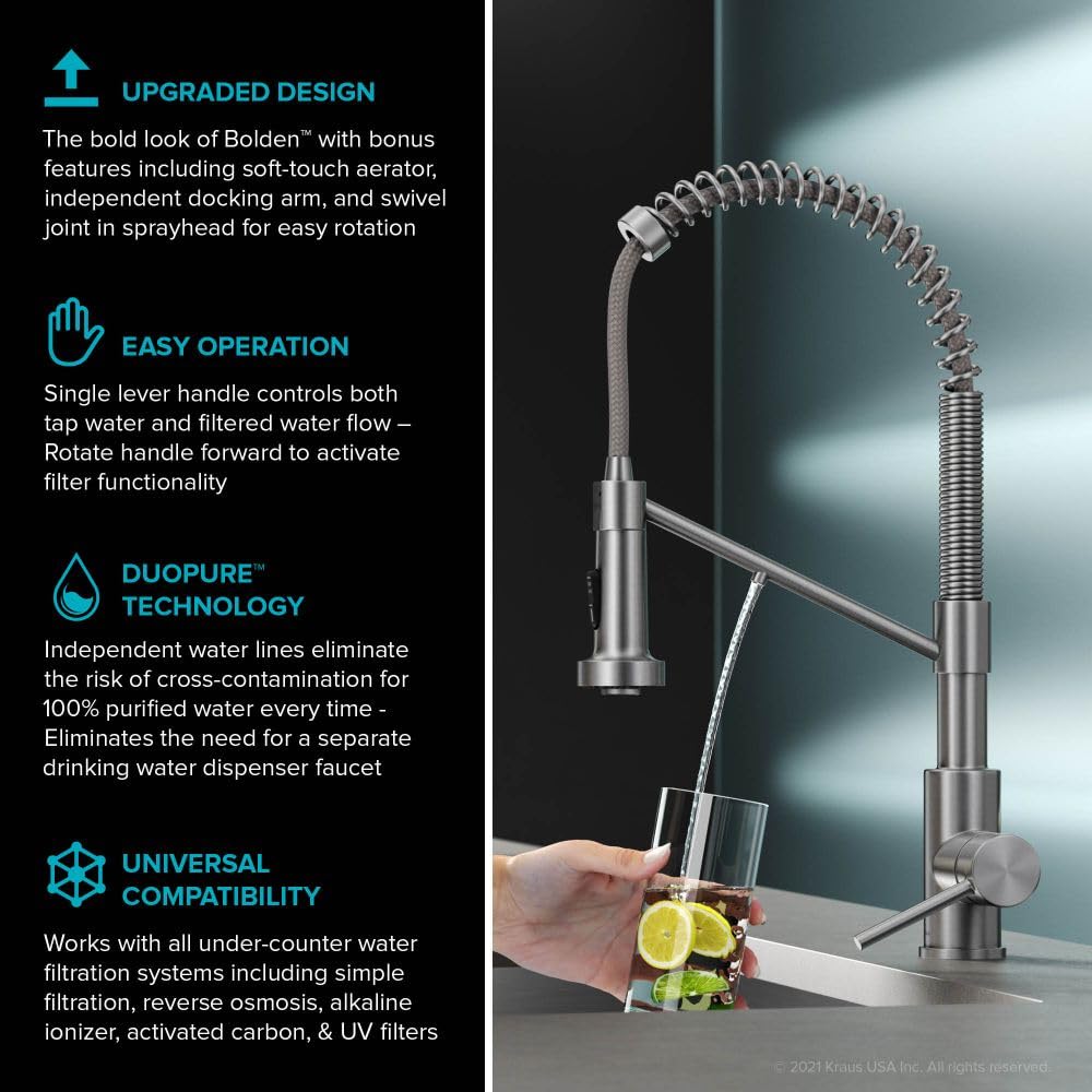 Open Box - Kraus KFF-1610SFS - Kitchen Faucet