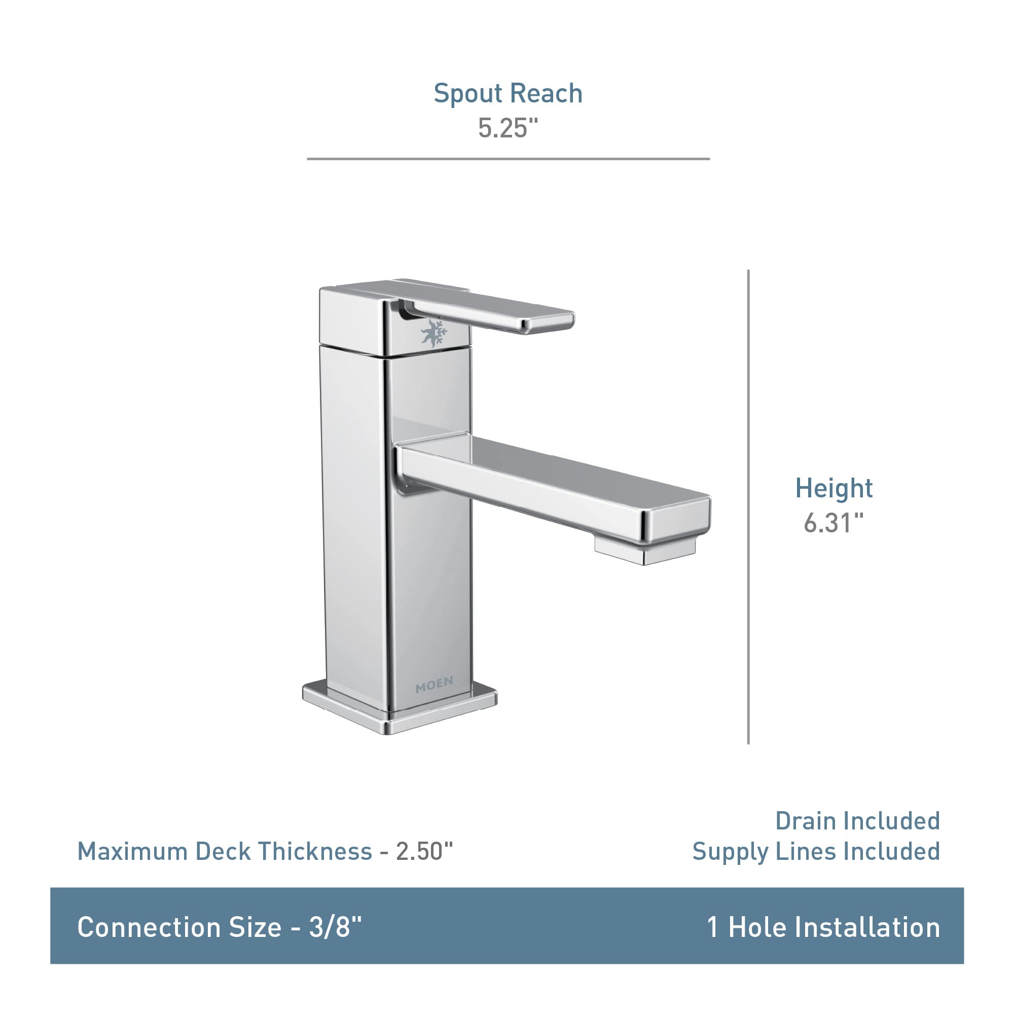 Open Box - Moen S6710BL - Bathroom Sink Faucets Faucet