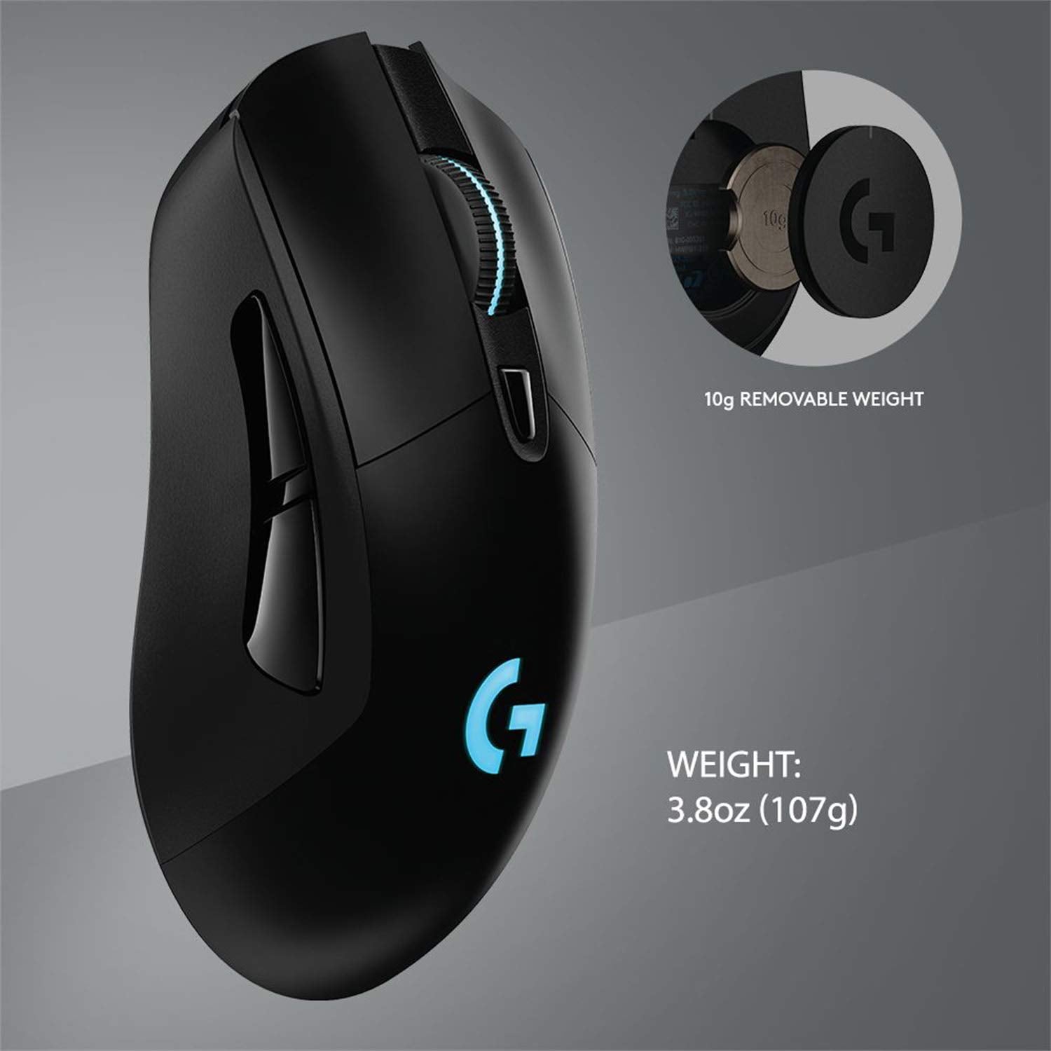 Open Box -  G703 LIGHTSPEED Wireless Gaming Mouse with HERO 25K Sensor-BLACK-2.4GHZ- 910-005638