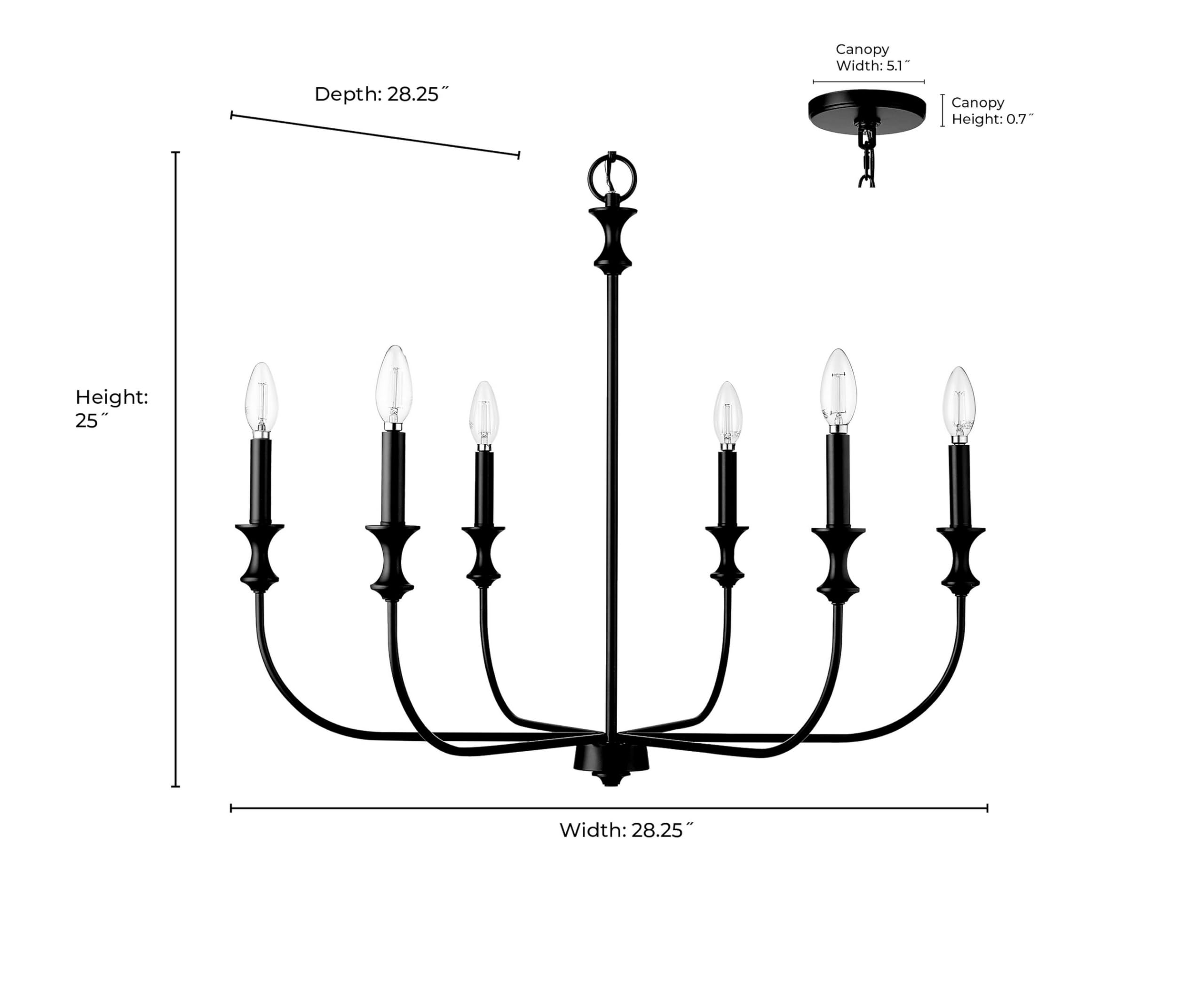 Open Box - Millennium Lighting 29506-MB - Chandeliers Indoor Lighting
