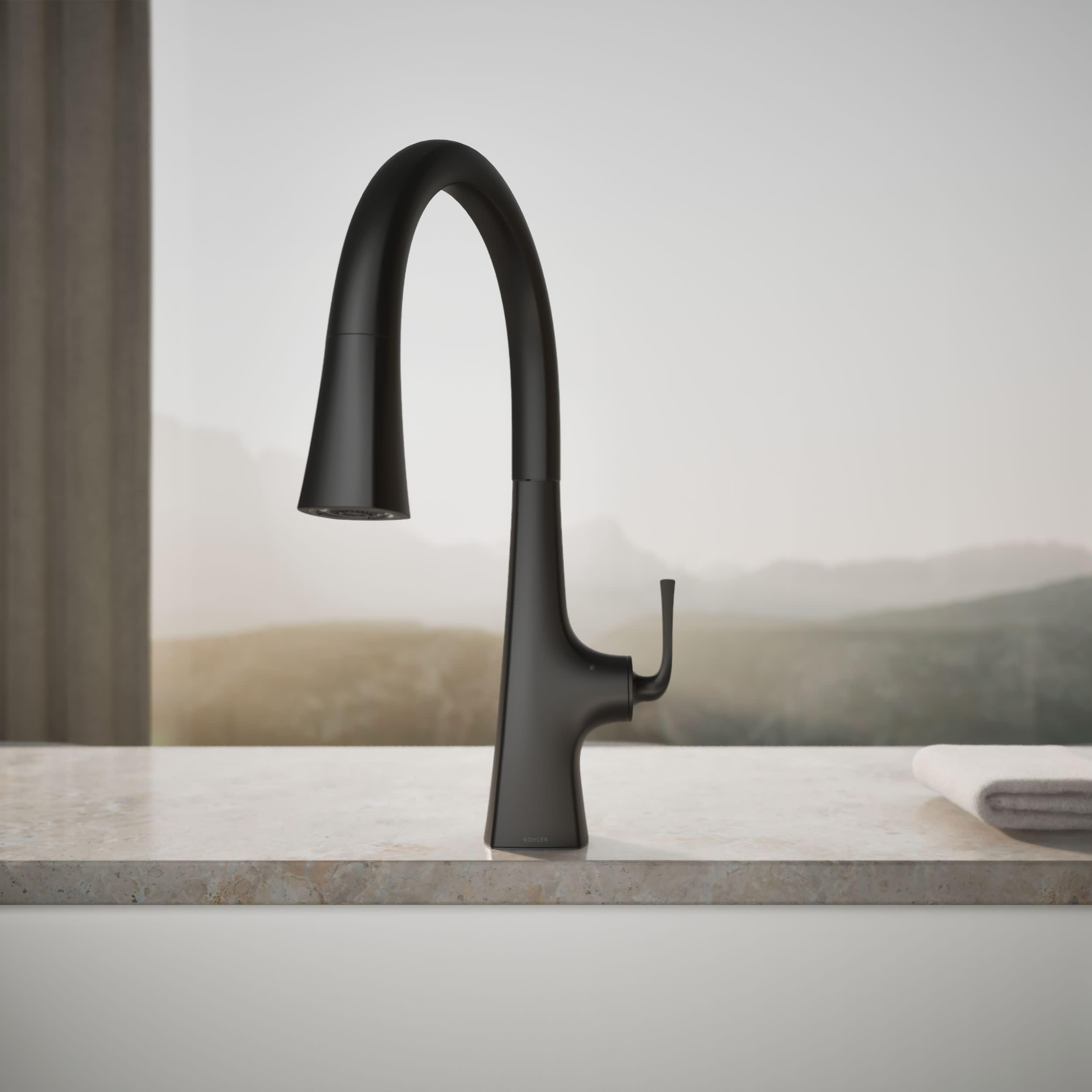 Open Box - Kohler K-22068-WB-BL - Kitchen Faucet